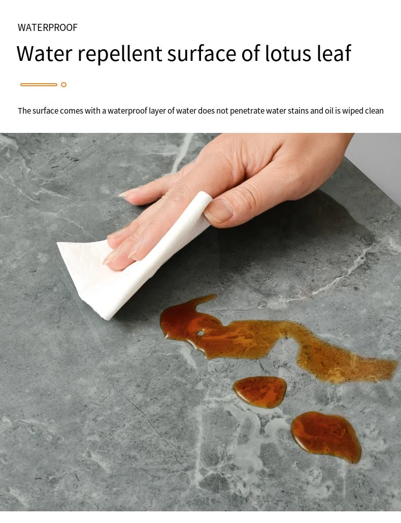 30*30cm Imitation Tile 3D Marble Kitchen Waterproof Self-adhesive Wall Sticker Wall Decoration Bathroom Moisture-proof Wallpaper