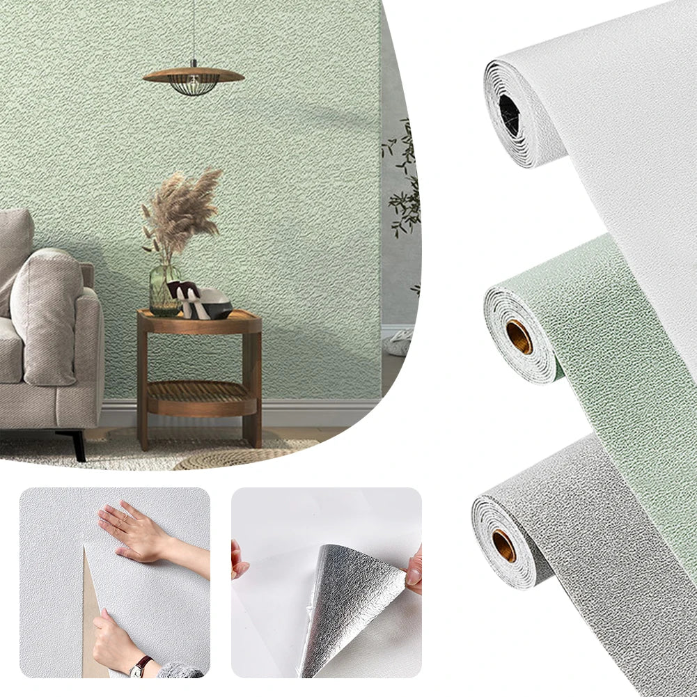 3D Waterproof Self Adhesive Wallpaper 2.8M Peel and Stick Rolling Wallpaper for Bedroom Living Room TV Background Walls Decor