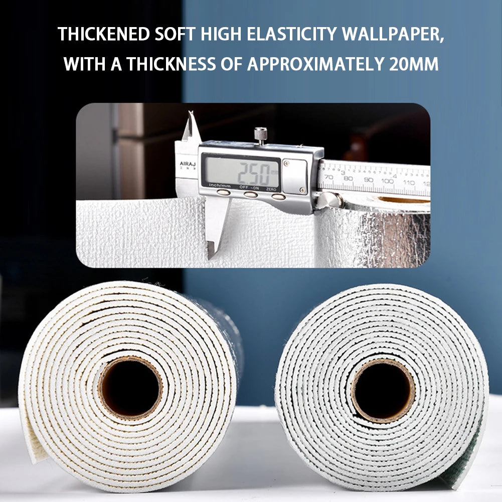 3D Waterproof Self Adhesive Wallpaper 2.8M Peel and Stick Rolling Wallpaper for Bedroom Living Room TV Background Walls Decor