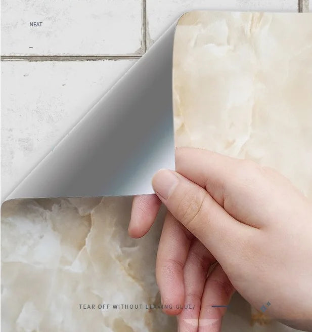 Marble Contact Paper For Countertops,Self-Adhesive Removable Wallpaper PVC Waterproof Oil-Proof Sticker For Kitchen Bathroom