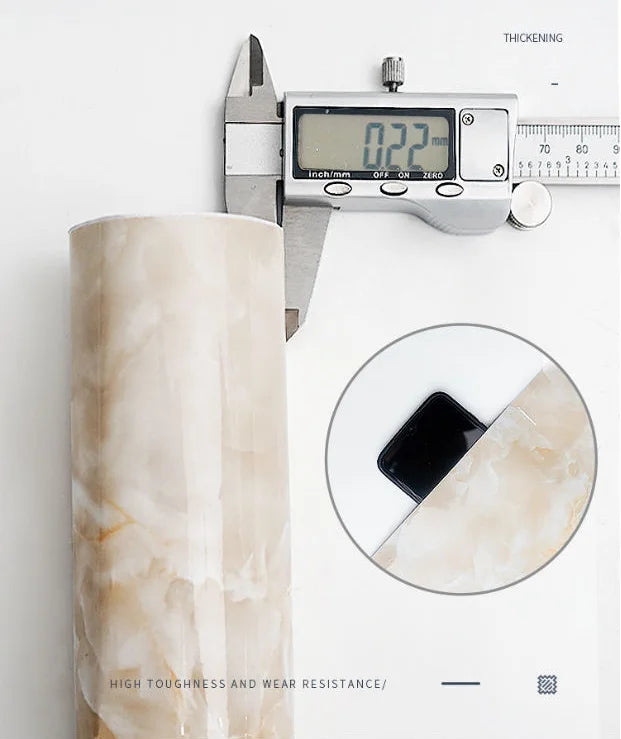 Marble Contact Paper For Countertops,Self-Adhesive Removable Wallpaper PVC Waterproof Oil-Proof Sticker For Kitchen Bathroom