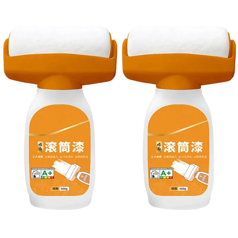 Antibacterial Wall Paint Roller Waterbased Repair Brush Painting For House Interior Wall Portable White Latex Paint Small Roller