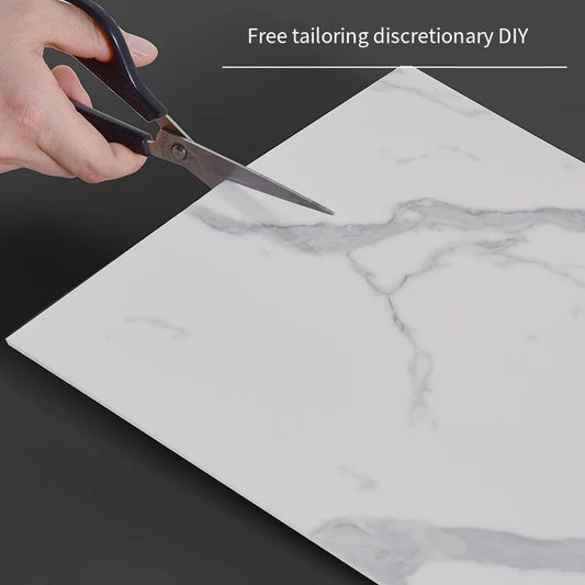 30*30cm Imitation Tile 3D Marble Kitchen Waterproof Self-adhesive Wall Sticker Wall Decoration Bathroom Moisture-proof Wallpaper
