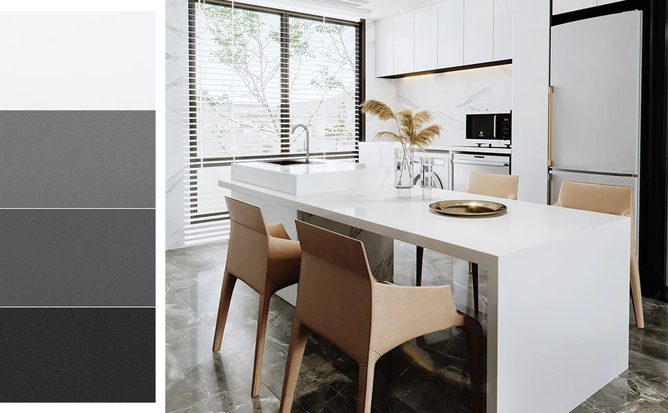 PVC Wallpaper Decoration Vinyl Matte Black Self-adhesive Paper,  Bedroom Furniture Wall Hanging Waterproof Kitchen 60x 5M