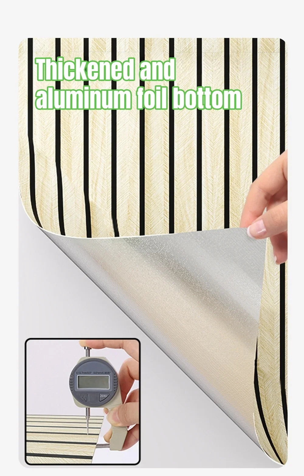 Moisture Resistant Wood Grain Wall Sticker Peel and Stick Wallpaper Home Decor Waterproof Removable Vinyl Sticker Renovation