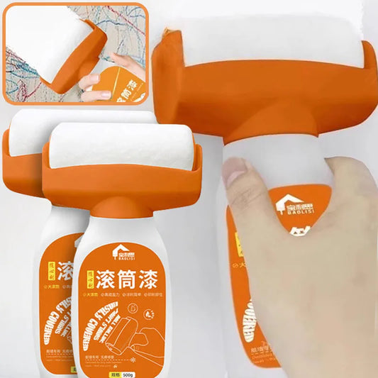 Antibacterial Wall Paint Roller Waterbased Repair Brush Painting For House Interior Wall Portable White Latex Paint Small Roller