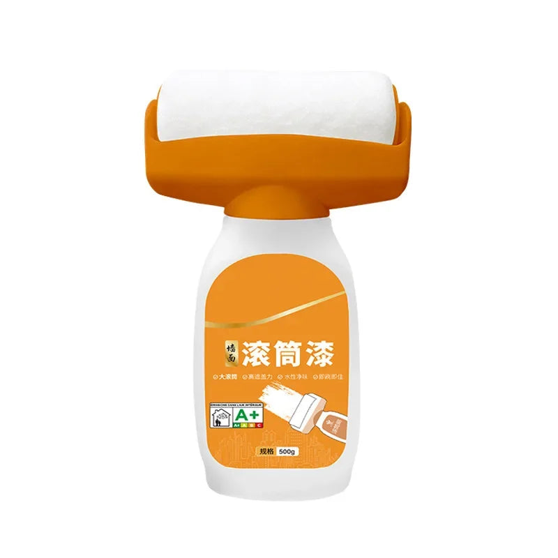 Antibacterial Wall Paint Roller Waterbased Repair Brush Painting For House Interior Wall Portable White Latex Paint Small Roller