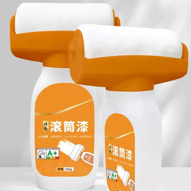 Antibacterial Wall Paint Roller Waterbased Repair Brush Painting For House Interior Wall Portable White Latex Paint Small Roller