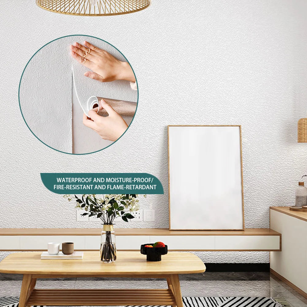 3D Waterproof Self Adhesive Wallpaper 2.8M Peel and Stick Rolling Wallpaper for Bedroom Living Room TV Background Walls Decor